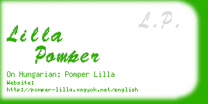 lilla pomper business card